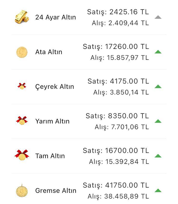 Konya’da altın fiyatları ve güncel döviz kurları I 12 Haziran 2024 9